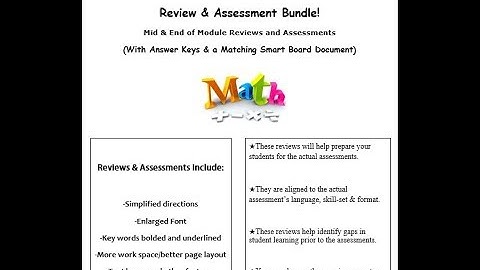Grade 4, Module 3 Review and Assessments Bundle