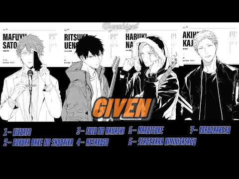 GIVEN anime playlist by Sato Mafuyu Song from Centimillimental
