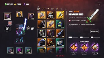 Minecraft Dungeons Obsidian Pinnacle Apoc+25 Fire Focus Hawkbrand Build