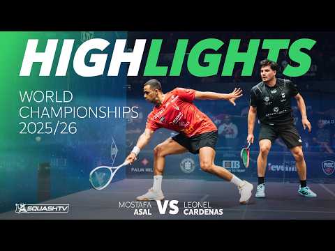 🇪🇬 Asal v Cardenas 🇲🇽 | PSA World Championships 2025/26 | ROUND 3 HIGHLIGHTS