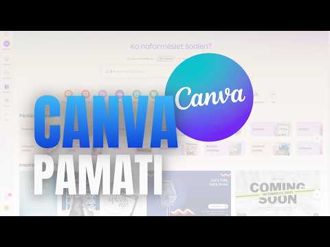 Canva platformas pamati - demonstrācija no Katrīnas Malacanovas