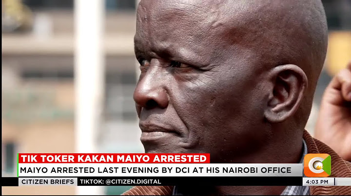 Maiyo arrested last evening by DCI at his Nairobi office
