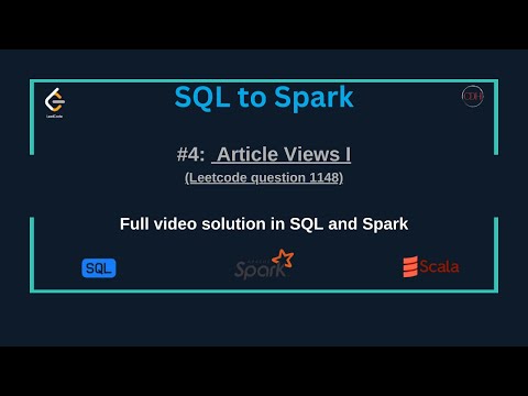 SQLtoSpark #4: Article Views I (Solution in SQL & Spark) | Leetcode SQL50 Study Challenge