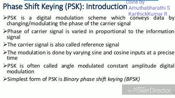Phase shift key using matlab
