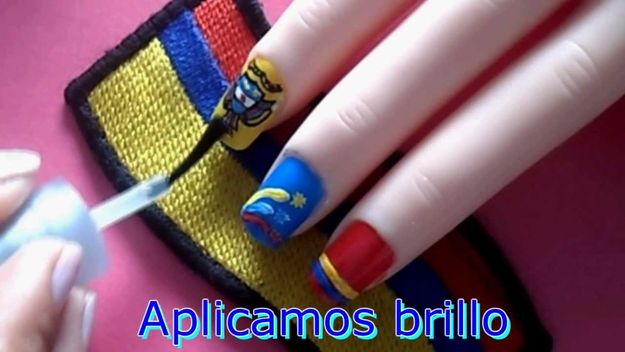 Decoraciones de Uñas "Independencia de Colombia" Yana Nail Art