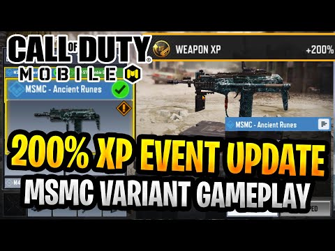 COD Mobile New Event 200% XP New Update MSMC Ancient Runes Gameplay (Variant) Call of Duty Mobile