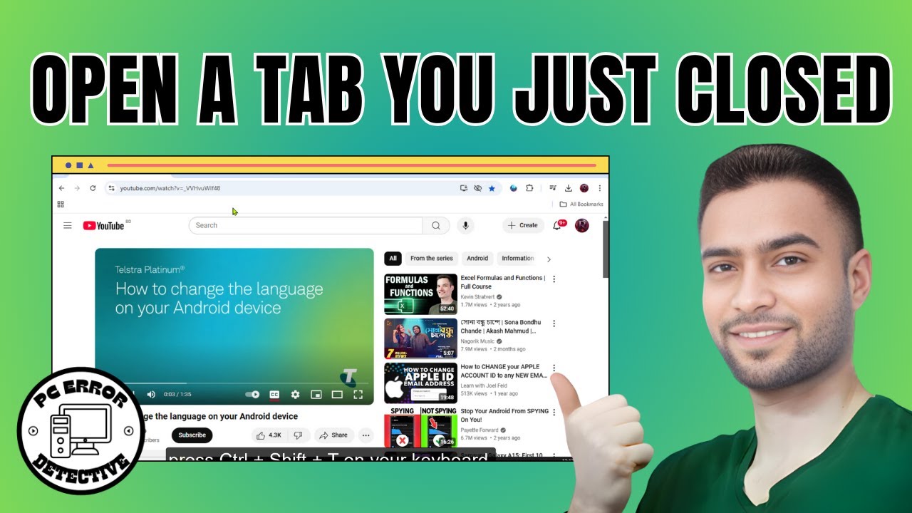How to Open a Tab You Just Closed