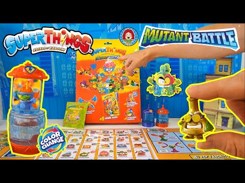 ⚡🔋 UNBOXING SUPERTHINGS MUTANT BATTLE Y PLANTILLAS...💥😍 STARTER PACK Y PROFESOR K DORADO