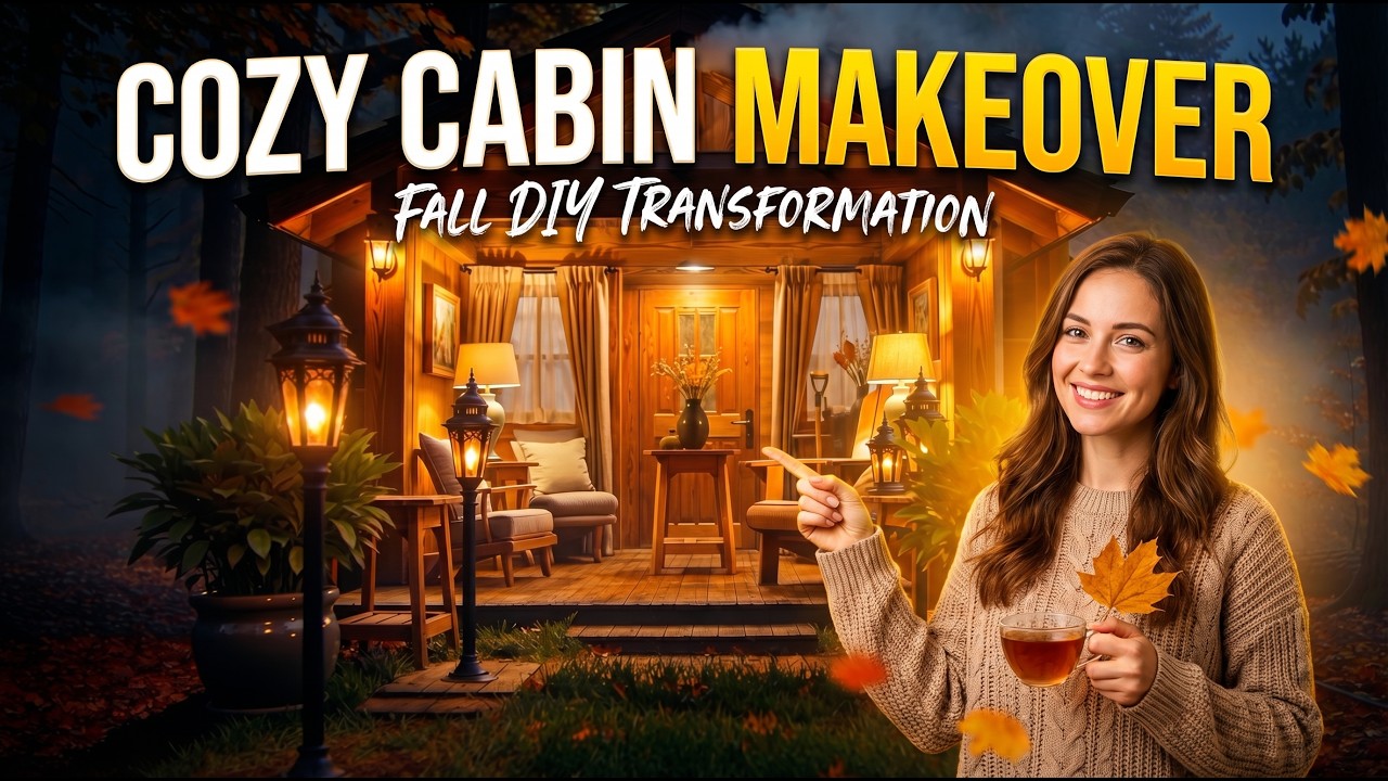 Foggy Forest Transformed Into a Warm Wooden Cabin | ASMR Build - YouTube