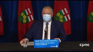 Ontario Premier Doug Ford on COVID-19 vaccine distribution  – January 19, 2021