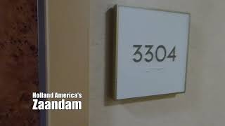 Zaandam room 3304 review.  Holland America.  Lower promenade deck 3.