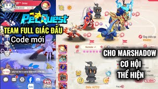 PET QUEST - Team Full Giác đấu : Thêm Marshadow vào Team có thể hiện được không | Team Thủ chắc chắn