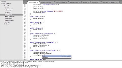 Java Speed Challenge - Pong (2 hours)