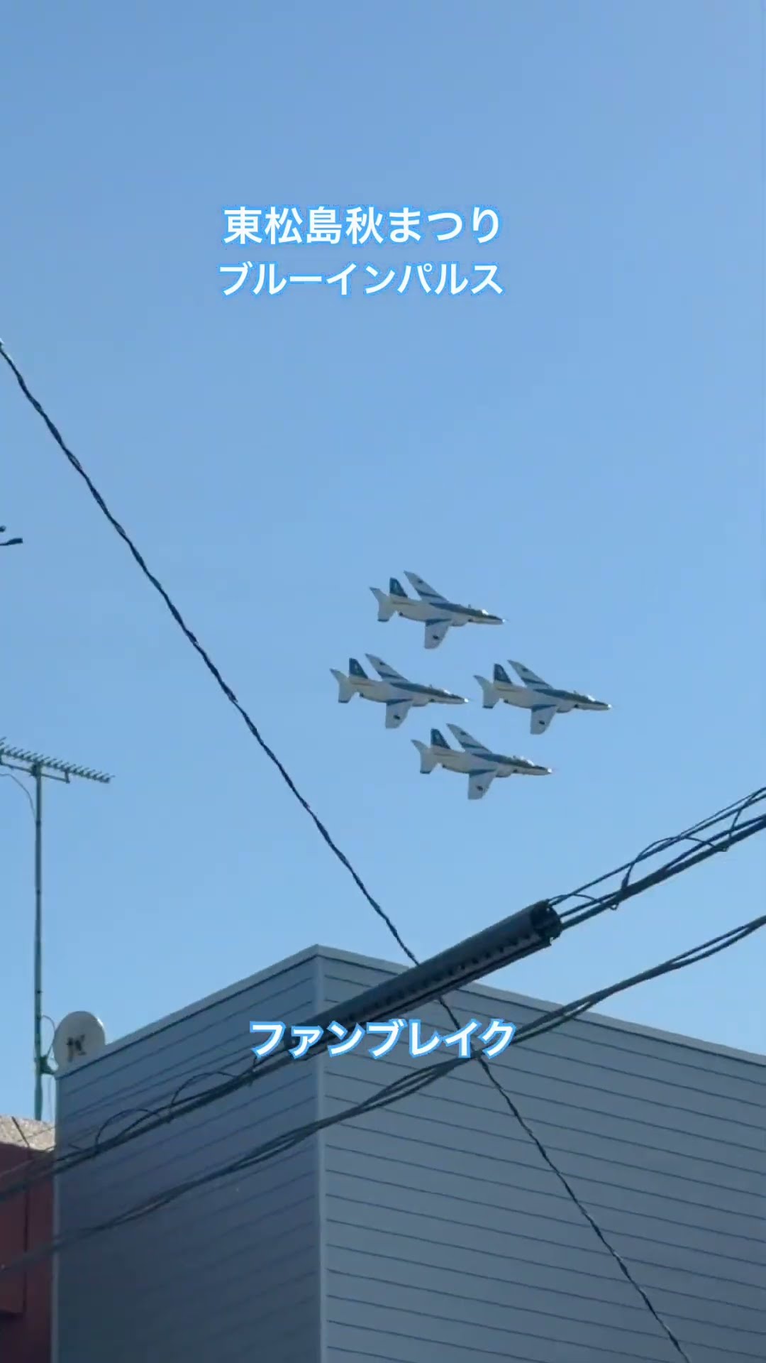 ファン・ブレイク（ブルーインパルス・東松島秋まつり2026のショート動画）