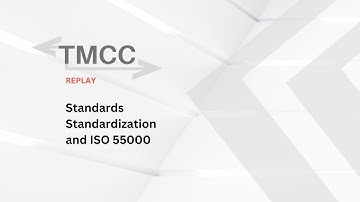TMCC Replay (2021) - Standards Standardization and ISO 55000