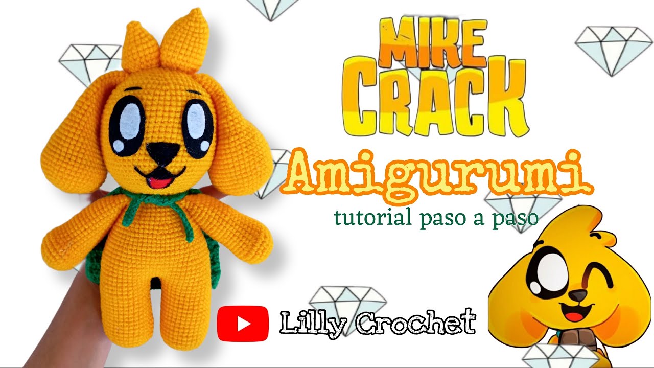 💎 MIKE CRACK 💎 Amigurumi 28cm tutorial paso a paso