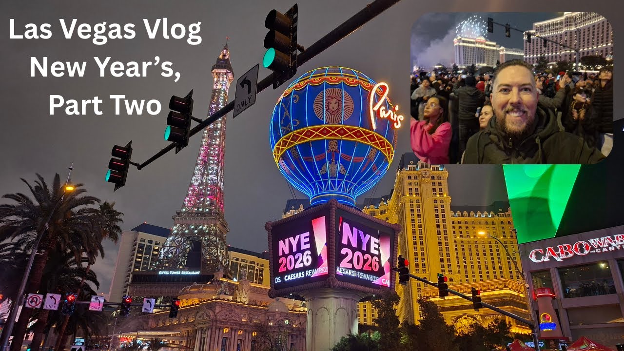 Las Vegas Vlog, New Year's Part Two / New Year's Eve / Fireworks