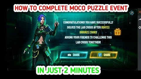 HOW TO COMPLETE MOCO PUZZLE | MOCO PUZZLE EVENT | GARENA FREE FIRE