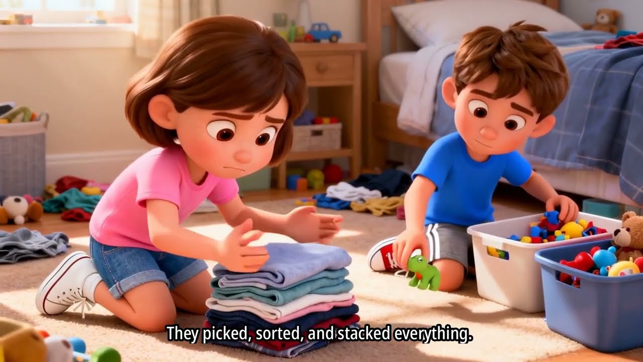 Zara & Zain clean up|| Cleaning is fun||Cleaning||Toon track