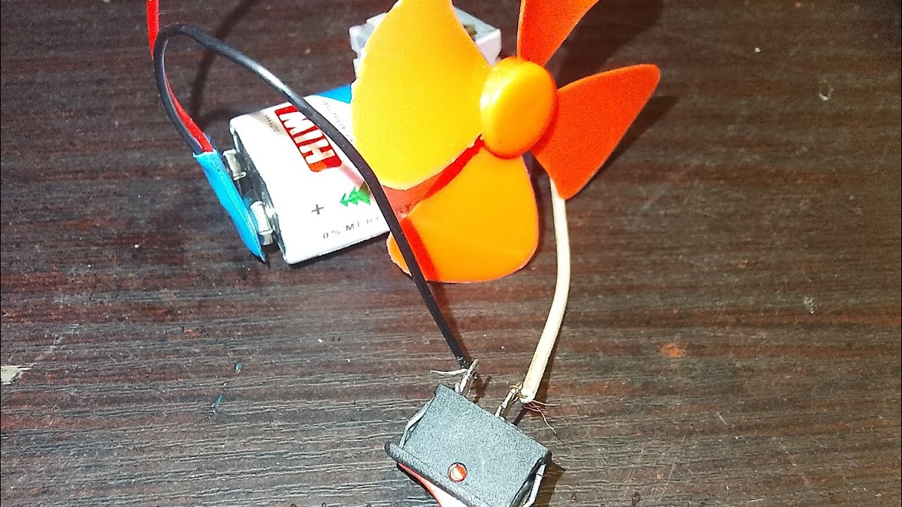 how to make a fan to use dc motor - YouTube