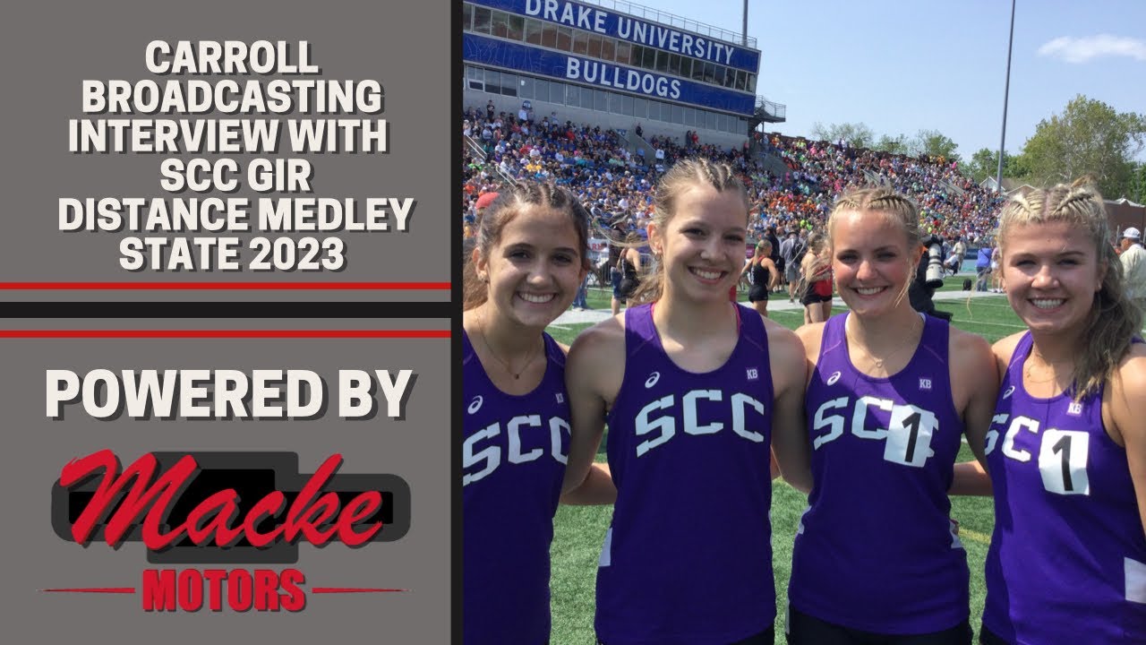 Carroll Broadcasting Sports Network interview with South Central Calhoun Distance Medley 2023 State