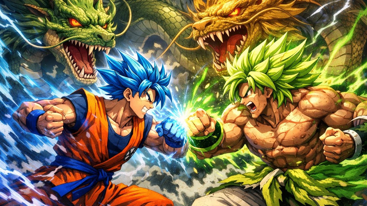 When a God Meets a Legend: Goku SSB vs Broly Legendary Super Saiyan 
