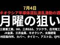 【キオクシア中心に激動】チャートで見る月曜の注目銘柄|三菱重工業、IHI、三井E&S、フジクラ、古河電工、JX金属、三井金属、キオクシア、太陽誘電、村田製作所、カバー、タイミー、アストロ、QPS