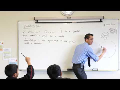 Algebraic Substitution (1 of 2: What does it mean?)