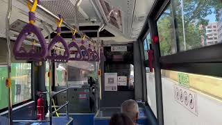 澳巴中通混合動力增程車E1195@6A山頂醫院急診大樓報站