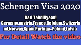 Schengen visa 2020