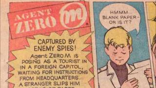 CMGUS COMIC MAN PRODUCTIONS: 1966 MATTEL AGENT ZERO M TOY SUPERMAN & BATMAN COMIC BOOK AD