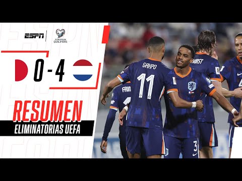 CONTUNDENTE VICTORIA DE LA NARANJA MECÁNICA PARA SEGUIR ARRIBA | Malta 0-4 Países Bajos | RESUMEN