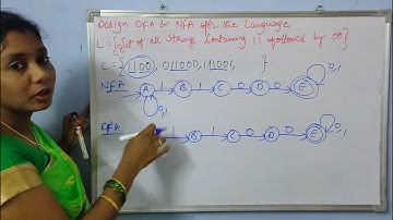 Lecture-28 DFA and NFA comparative example Set of all strings containing 11 followed by 00