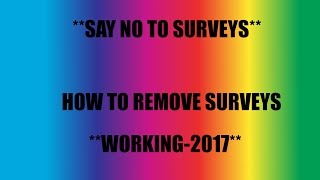 How To Bypass Surveys For Free 2017 Doesnt Work Check Description