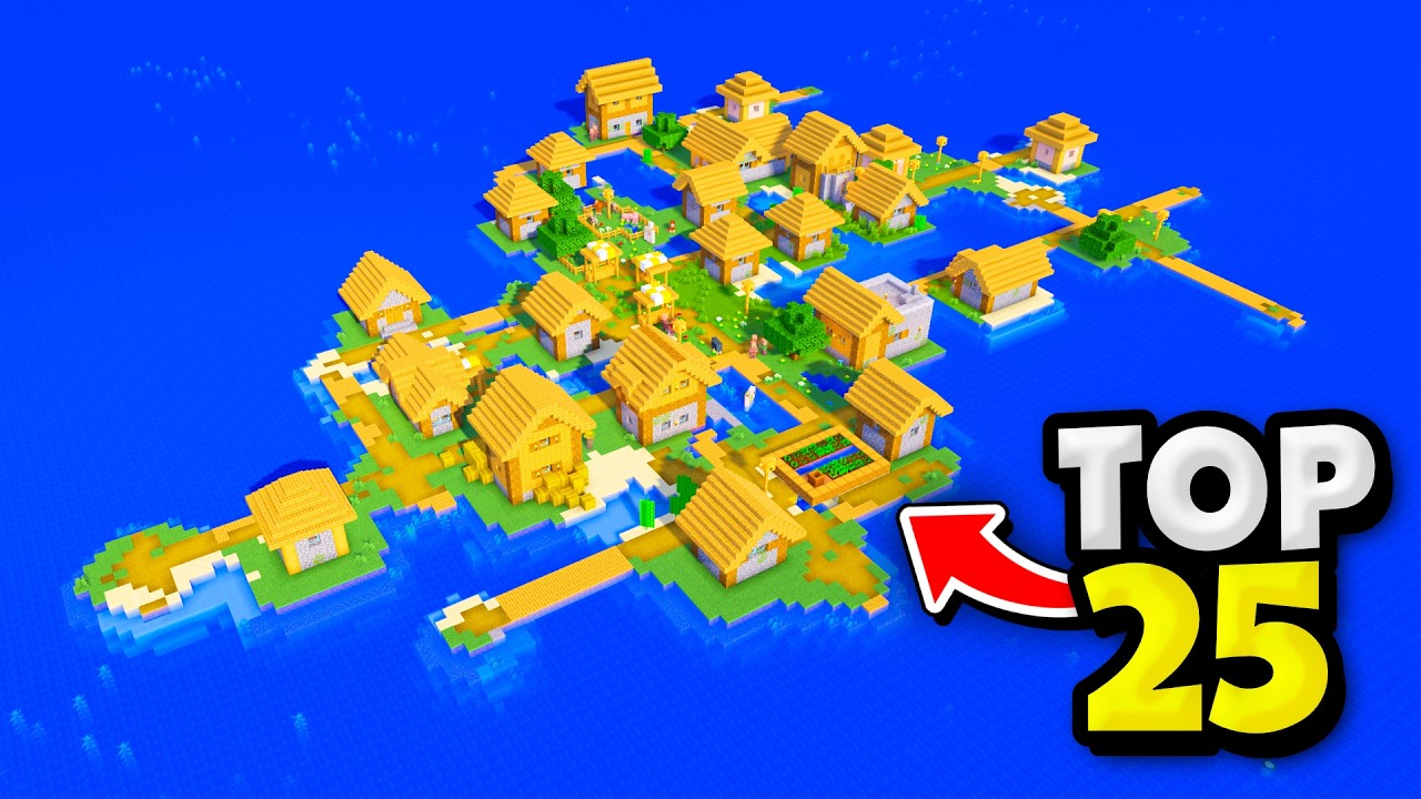 Top 20 Best Minecraft ISLAND VILLAGE SEEDS! (1.21)