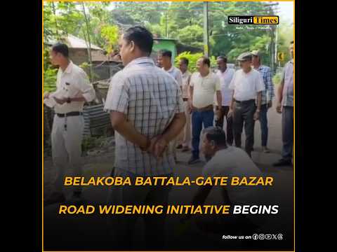 Belakoba Battala-Gate Bazar road widening initiative begins, measurement work underway (Bangla)