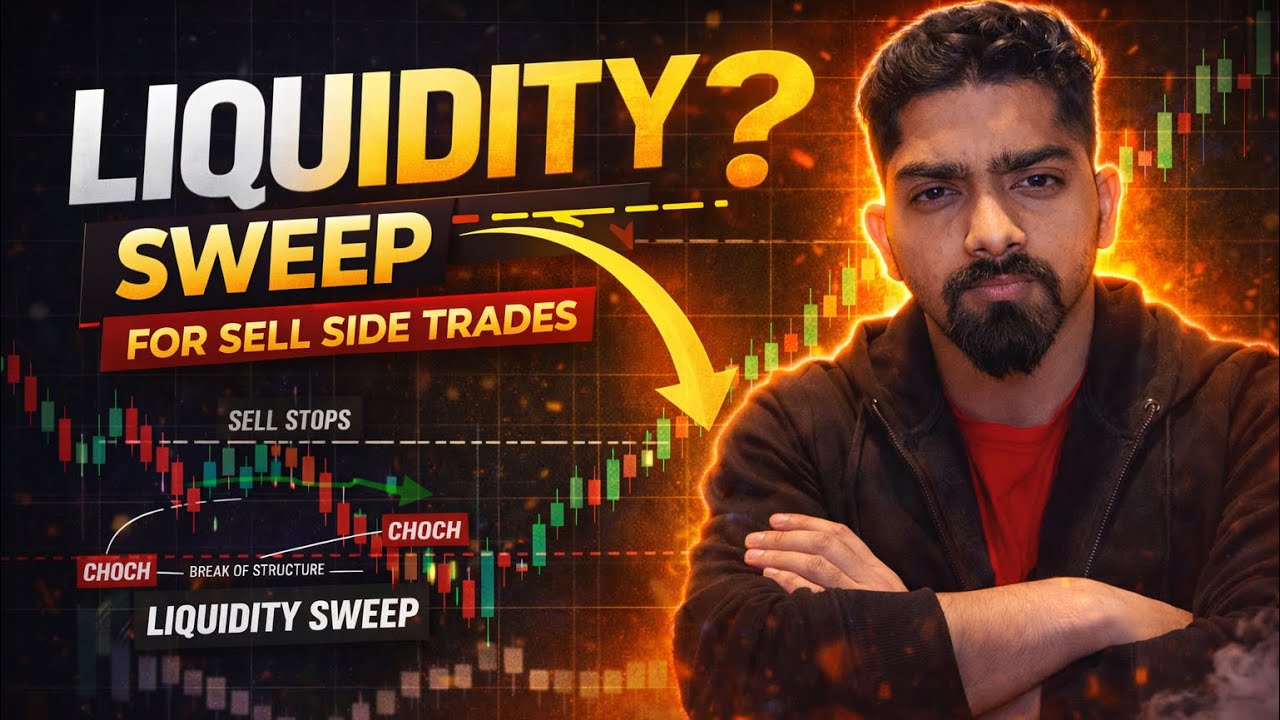 Liquidity Sweep for Sell Side Trades | Smart Money Concept Explained ...