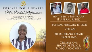 The Funeral Service of Mr. Deolal Rajkumar (also known as “Dewa”)