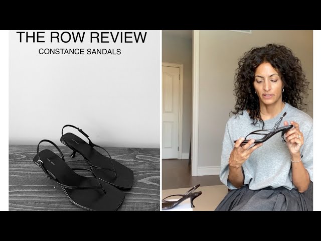 REVIEW - The Row Constance thong sandals heels review. Fit/sizing