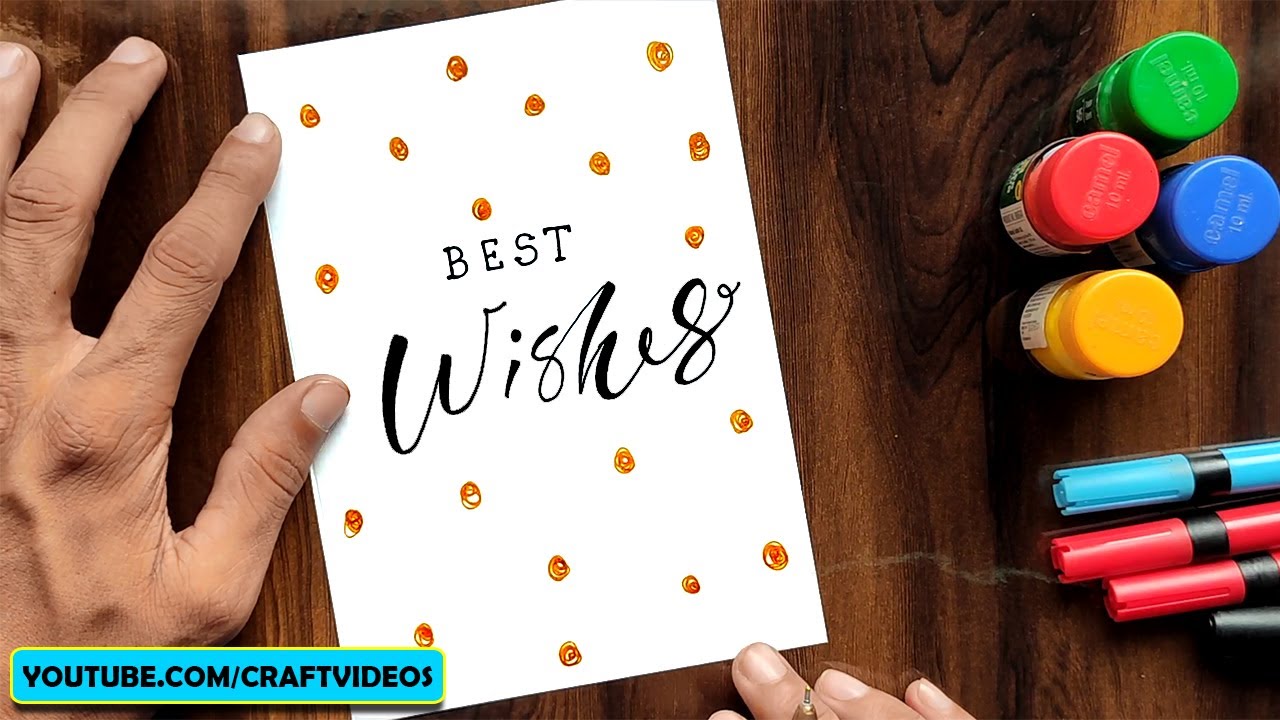 DIY BEST WISHES CARD BEST WISHES CARD DESIGN