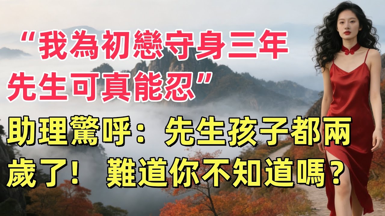 “我為初戀守身三年，先生可真能忍”助理驚呼：先生孩子都兩歲了，難道你不知道嗎？