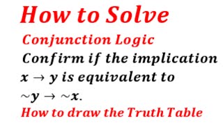 Conjunctions and Interjections | How to Solve Logic Conjunction Statements