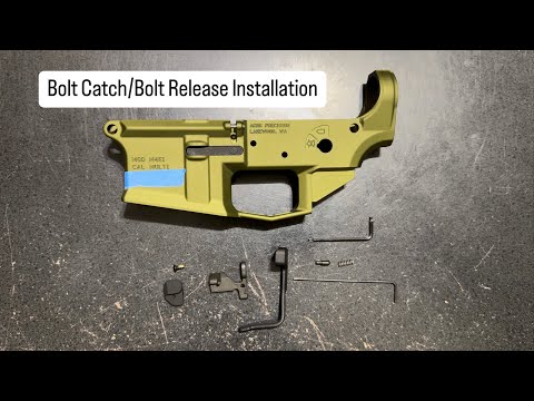 How To Install Bolt Catch/Bolt Release On Your AR15 Lower Receiver