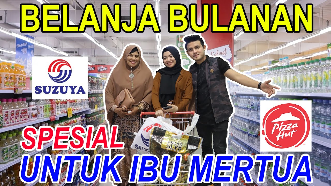 BELANJA BULANAN BARENG MERTUA DAN ISTRI - SUZUYA MALL