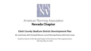 Clark County Stadium District Development Plan