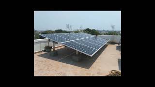 Solar energy saves money on electricity bills. It works even when there is no power.