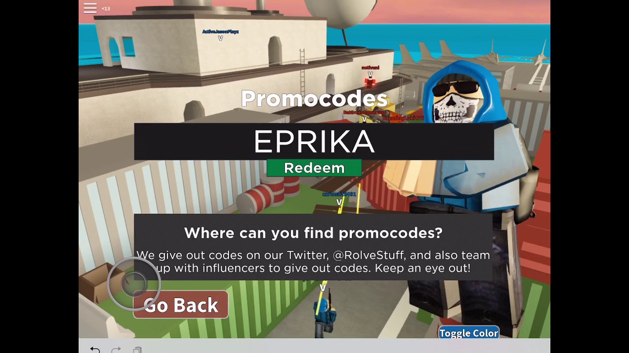 Roblox Codes Arsenal