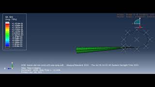 Deployment of a coiled boom in Abaqus/Standard 2