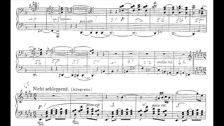 [Conrad Ansorge] Ballade in D minor (Score-Video)