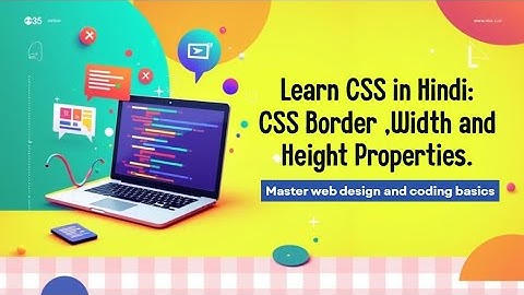 CSS Border, Width & Height Properties in Hindi | Box Size Control with CSS